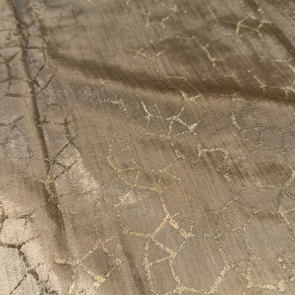West Elm Pillow Cover Sham gold cream NWOT